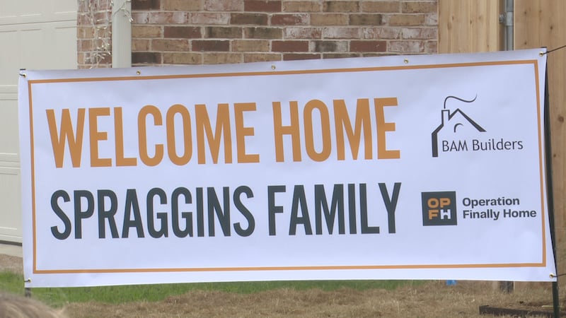 Sign outside of new home