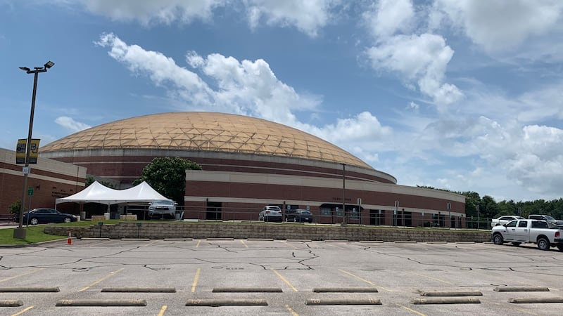 The suspects ran after the chase ended in the parking lot of Baylor's Ferrell Center. (Photo...