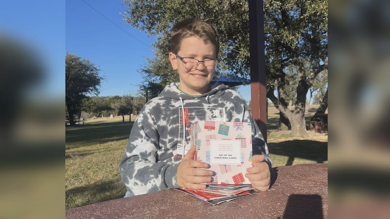 11-year-old reconnects with Copperas Cove community through Christmas cards.