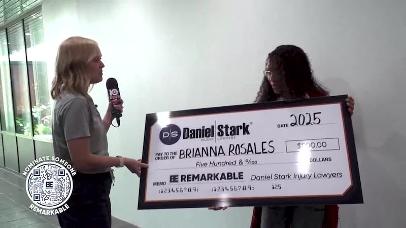 Our next Be Remarkable takes us to Killeen, where we had the honor to meet Brianna Rosales.