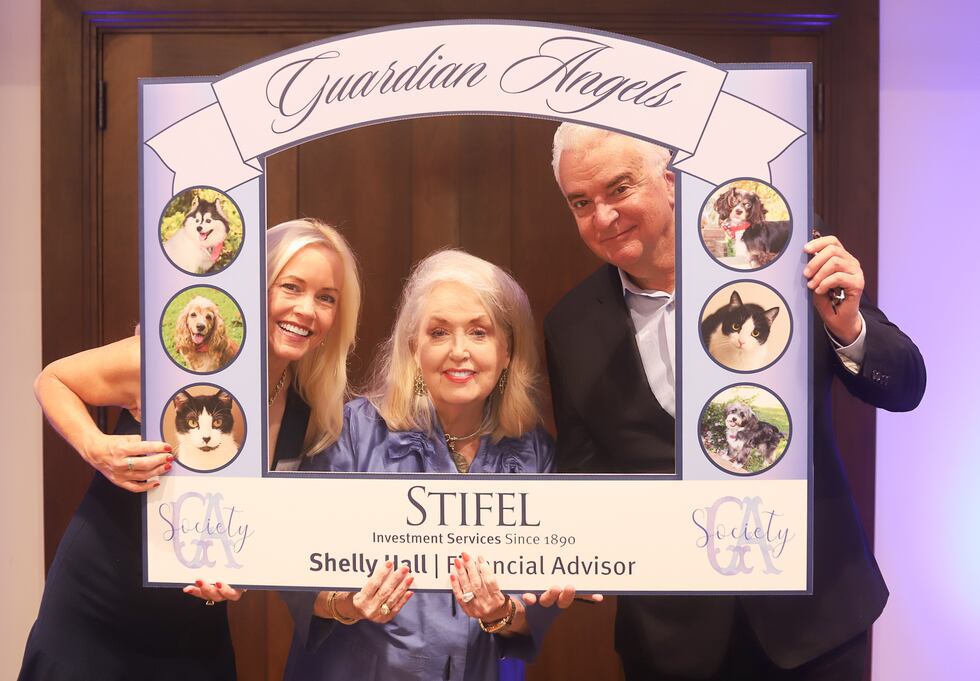 Actor John O’Hurley (right) helped Fuzzy Friends Animal Rescue break fundraising records.