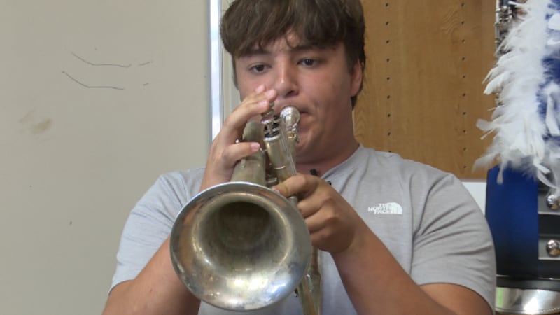 Passion to Play: Robinson linebacker Tyler Hill is a trumpet star