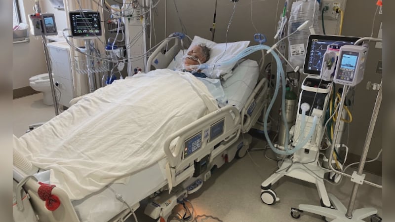 Charles Weaks in the hospital