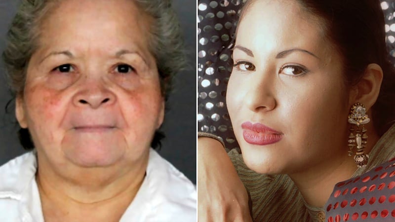 FILE -- This combination of photos shows Yolanda Saldívar, who is serving a life sentence at...