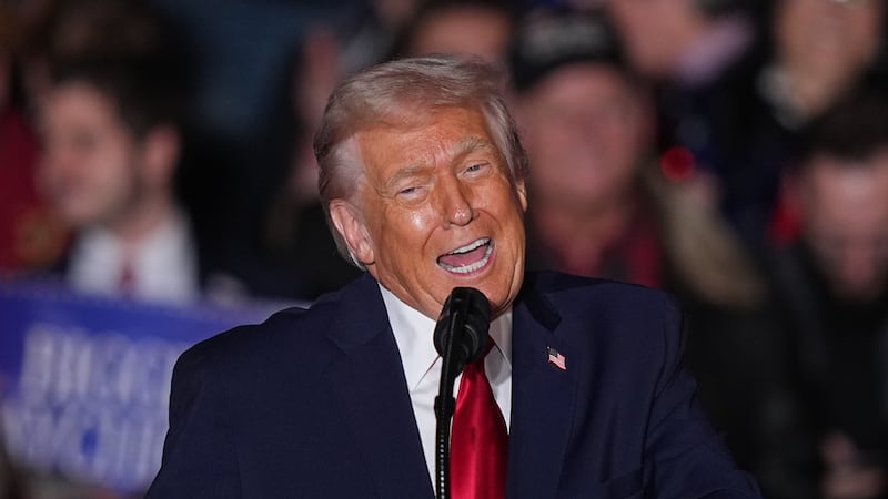 President Donald Trump speaks at the Mount Airy Casino Resort in Mount Pocono, Pa., Tuesday,...