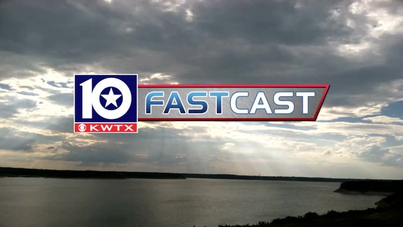 fastcast sunset lake partly to mostly cloudy skies