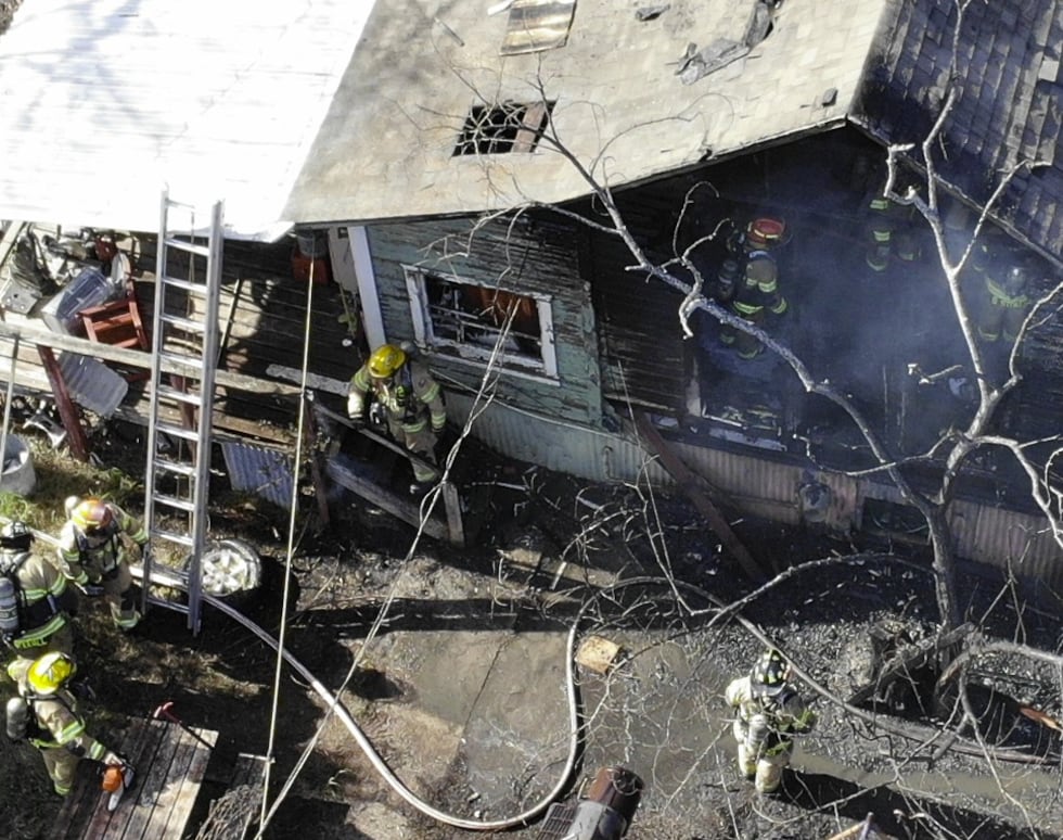 House fire at 601 N 6th Street in Temple, Texas.