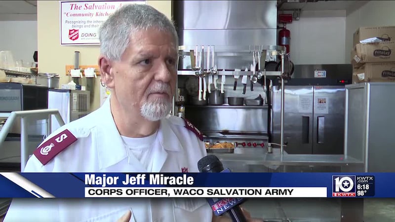 Major Jeff Miracle with the Salvation Army in Waco