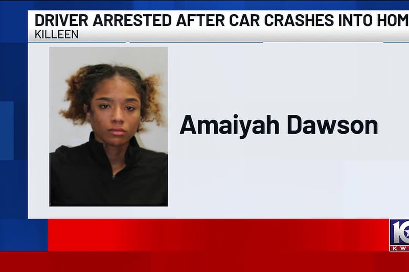 Woman arrested for DWI after New Year’s crash into Killeen home