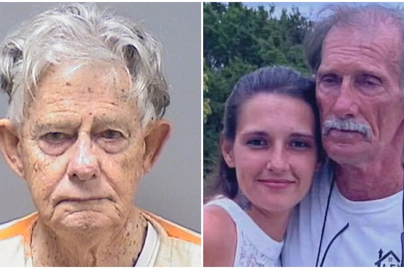 Russell Allan Meier (LEFT) was charged in the hit-and-run death of Benny Ray Manning, seen on...