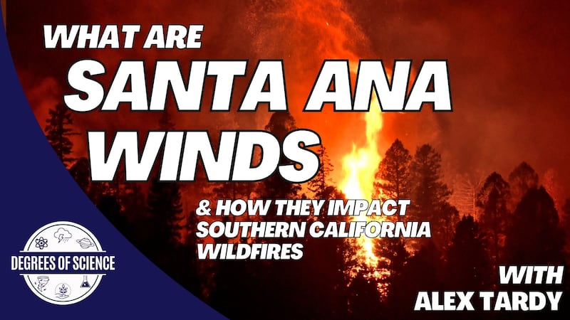 Santa Ana Winds can cause fires in Southern California to grow rapidly. Here is a look at what...